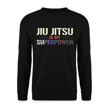 Jiu Jitsu Belt Colors Jiu Jitsu Is - Unisex Sweatshirt - black - Front - Alina (178cm) & Michal (187cm)