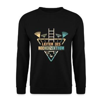 Leiter der Rechenzentrums - Unisex Pullover - Schwarz - Vorne - Alina (178cm) & Michal (187cm)