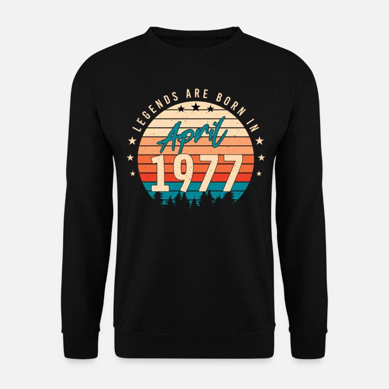 Legende 1977 April - Unisex Pullover - Schwarz