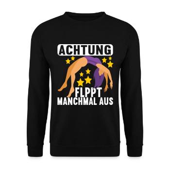 Turnen Turner - Unisex Pullover - Schwarz - Vorne - Alina (178cm) & Michal (187cm)