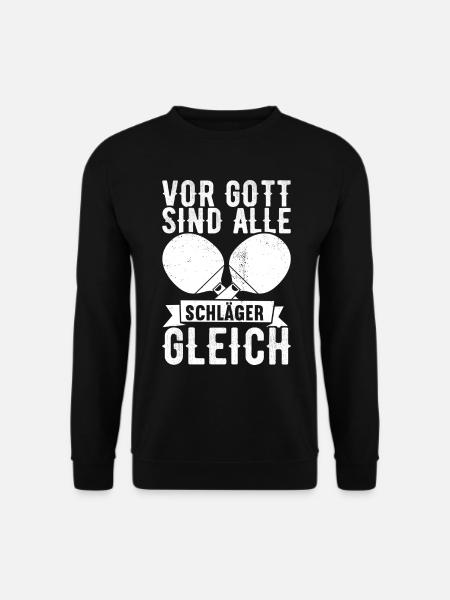 Tischtennis Tischtennisspieler - Unisex Pullover - Schwarz
