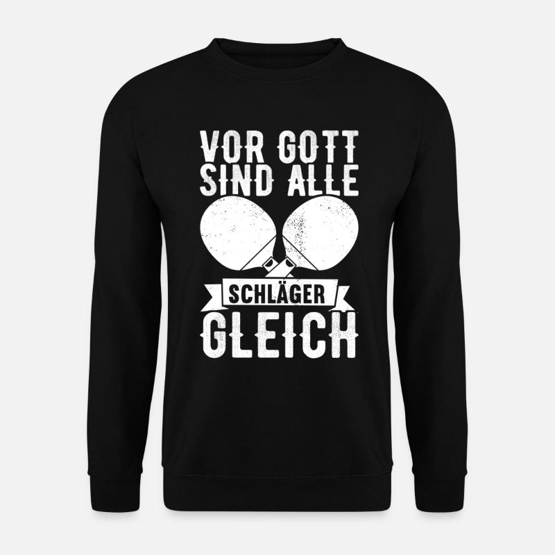 Tischtennis Tischtennisspieler - Unisex Pullover - Schwarz