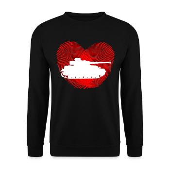 TANK - Sweat-shirt Unisexe - noir - Devant - Alina (178cm) & Michal (187cm)