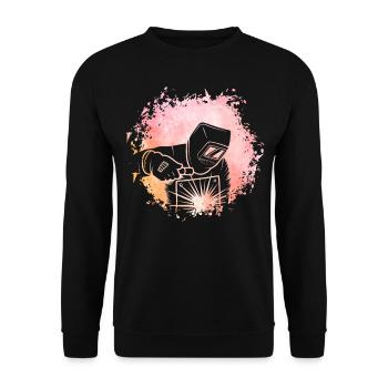 Welder Retro - Unisex Sweatshirt - black - Front - Alina (178cm) & Michal (187cm)