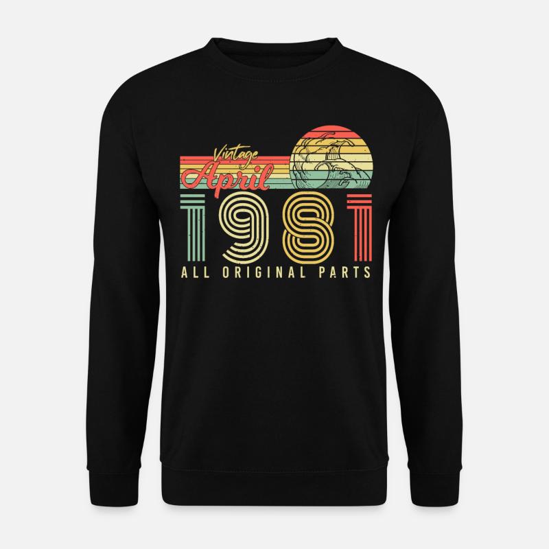 Born April 1981 - Unisex Sweatshirt - black