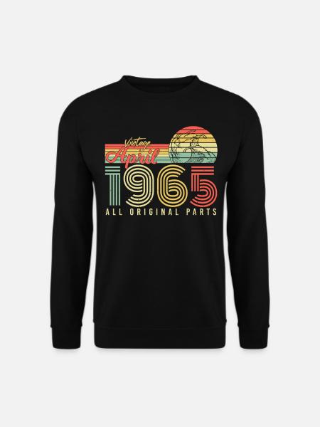 Millésime d’avril 1965 - Sweat-shirt Unisexe - noir