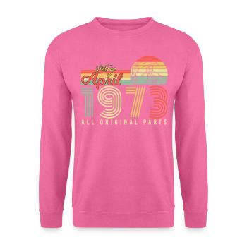 April 1973 Retro - Unisex Pullover - Pink - Vorne
