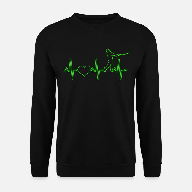 Golf Heartbeat - Unisex Sweatshirt - black