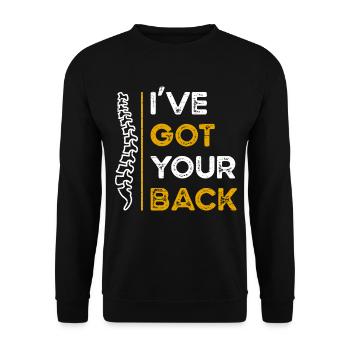 Chiropratique Chiropratique J’ai votre dos - Sweat-shirt Unisexe - noir - Devant - Alina (178cm) & Michal (187cm)