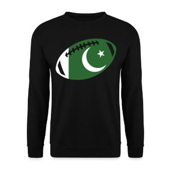 football pakistan - Sweat-shirt Unisexe - noir - Devant - Alina (178cm) & Michal (187cm)