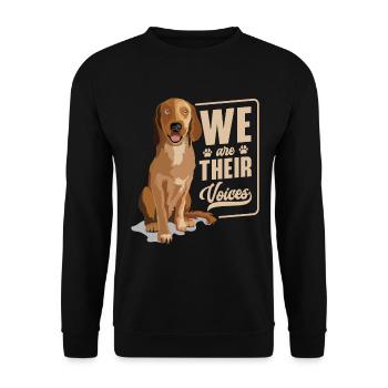 Militant des droits des animaux Végétalien Végétarien Amoureux des animaux Animal - Sweat-shirt Unisexe - noir - Devant - Alina (178cm) & Michal (187cm)