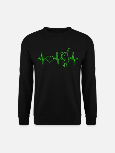 Tennis Herzschlag - Unisex Pullover - Schwarz