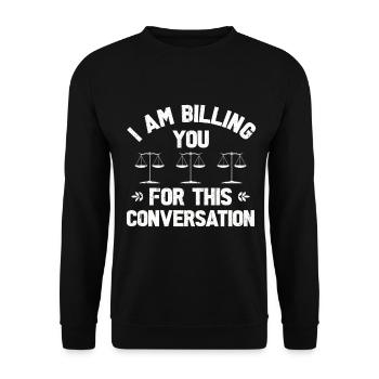 Avocat Tshirt Droit Avocat Juge Avocat Droit - Sweat-shirt Unisexe - noir - Devant - Alina (178cm) & Michal (187cm)