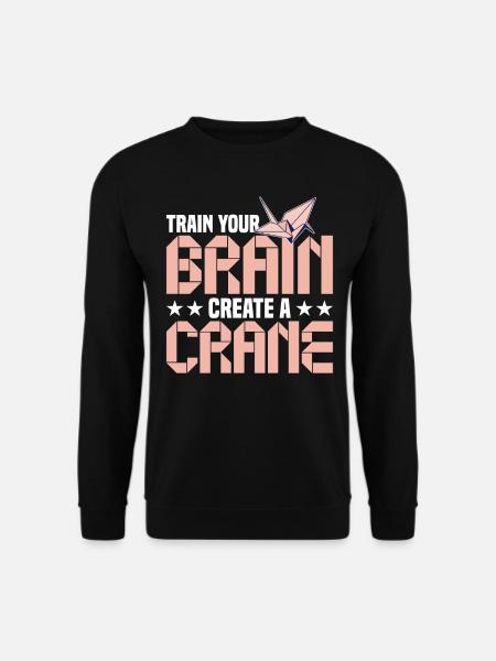 Origami-Meister Papier falten Origami - Unisex Pullover - Schwarz
