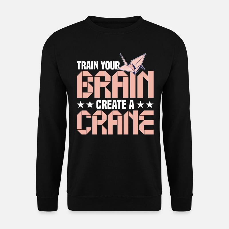 Origami-Meister Papier falten Origami - Unisex Pullover - Schwarz