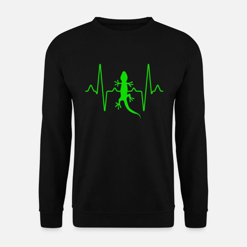 Lizard Heartbeat - Unisex Sweatshirt - black