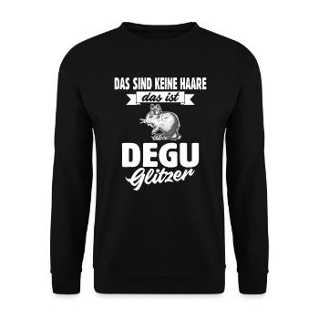 Deguhalter Degu - Unisex Pullover - Schwarz - Vorne - Alina (178cm) & Michal (187cm)