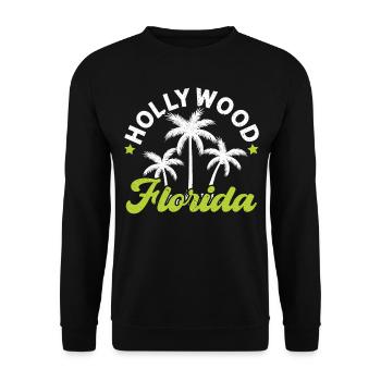 Hollywood Floride États-Unis Voyage de vacances - Sweat-shirt Unisexe - noir - Devant - Alina (178cm) & Michal (187cm)