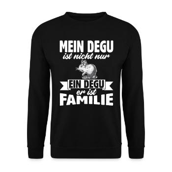 Deguhalter Degus Degu - Unisex Pullover - Schwarz - Vorne - Alina (178cm) & Michal (187cm)