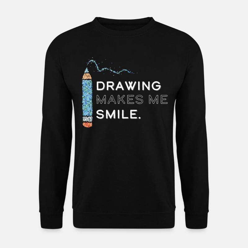 Dessin d’artiste d’art Dessin - Sweat-shirt Unisexe - noir