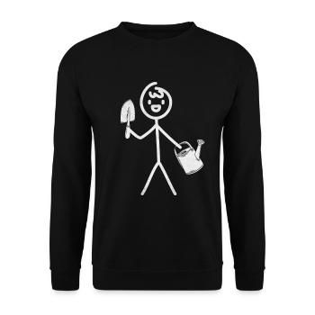 Plant Garden Gardener Funny Gardening - Unisex Pullover - Schwarz - Vorne - Alina (178cm) & Michal (187cm)