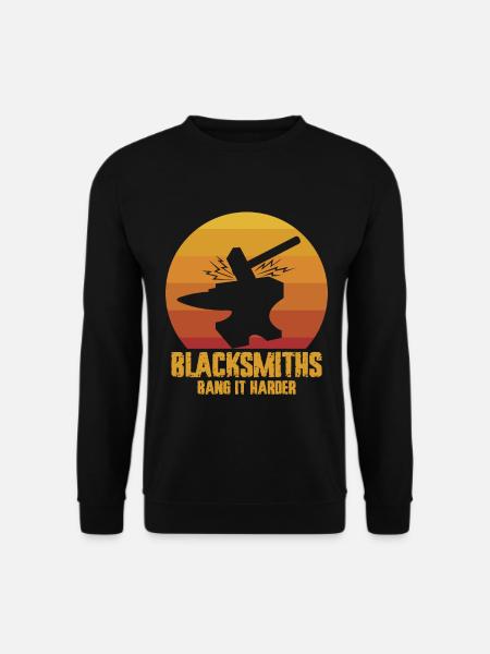 Blacksmith Farrier Anvil Wrought Iron - Unisex Sweatshirt - black