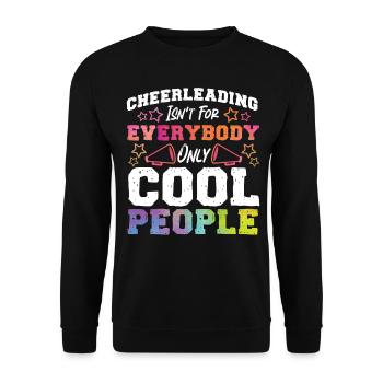 Cheer Cheerleading Cheerleading - Unisex Sweatshirt - black - Front - Alina (178cm) & Michal (187cm)