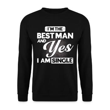 Meilleur mariage d’homme - Sweat-shirt Unisexe - noir - Devant - Alina (178cm) & Michal (187cm)