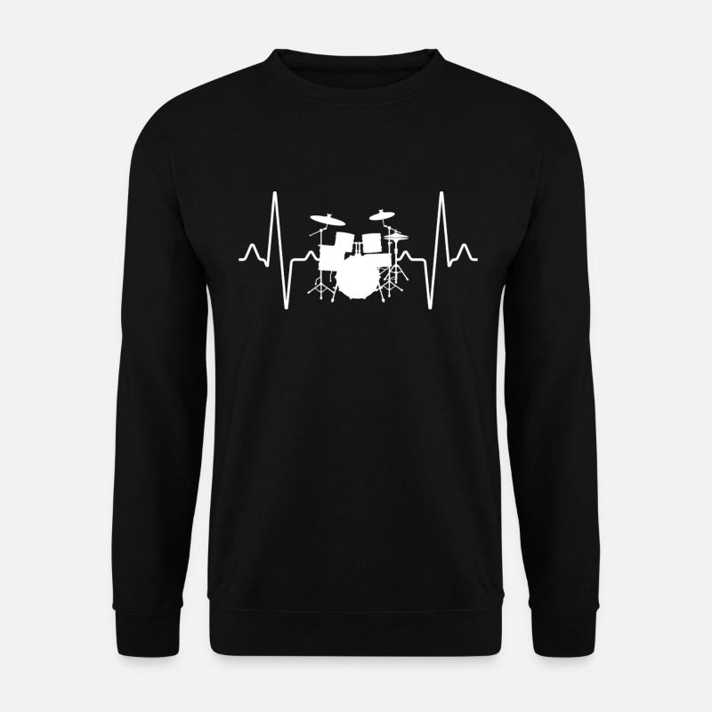 Drums Heartbeat - Unisex Sweatshirt - black