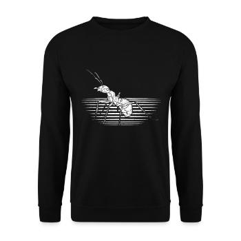 Ant insect - Unisex Sweatshirt - black - Front - Alina (178cm) & Michal (187cm)