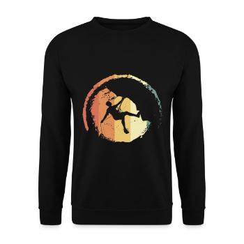 Cadeau d’escalade Escalade Alpinisme Escalade - Sweat-shirt Unisexe - noir - Devant - Alina (178cm) & Michal (187cm)