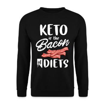 Keto Tshirt - Unisex Pullover - Schwarz - Vorne - Alina (178cm) & Michal (187cm)