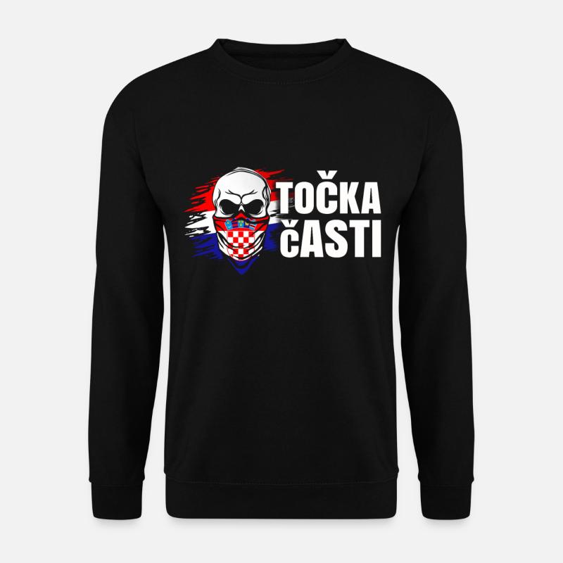 Kroatien - Unisex Pullover - Schwarz