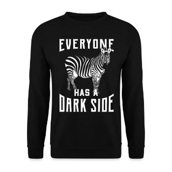 Zebra - Unisex Sweatshirt - black - Front - Alina (178cm) & Michal (187cm)