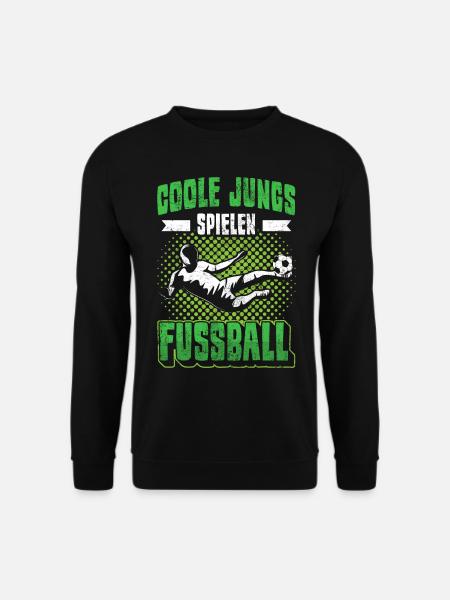 Fußball | Coole Jungs spielen Fußball - Unisex Pullover - Schwarz