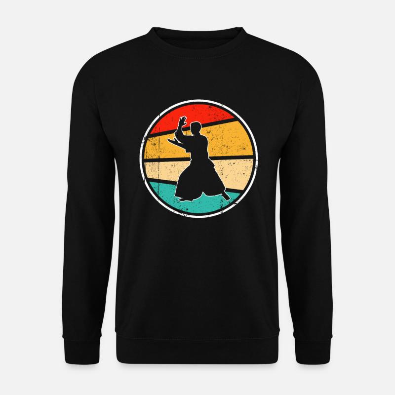 Aikido Retro Logo - Unisex Sweatshirt - black