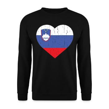 SLOVÉNIE - Sweat-shirt Unisexe - noir - Devant - Alina (178cm) & Michal (187cm)