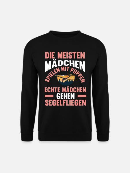 Flugzeug Segelfliegen Segelflieger - Unisex Pullover - Schwarz