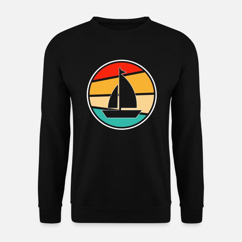Segeln Retro - Unisex Pullover - Schwarz