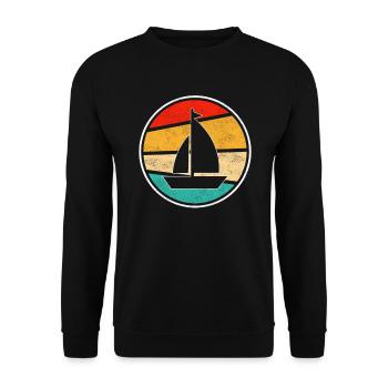 Voile Rétro - Sweat-shirt Unisexe - noir - Devant - Alina (178cm) & Michal (187cm)