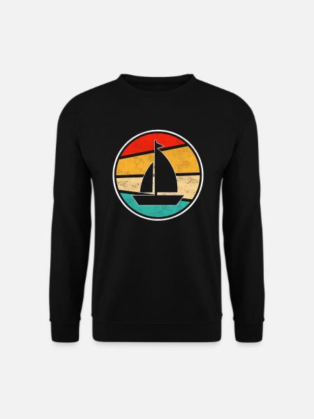 Segeln Retro - Unisex Pullover - Schwarz