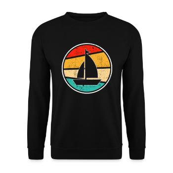 Voile Rétro - Sweat-shirt Unisexe - noir - Devant - Alina (178cm) & Michal (187cm)