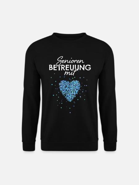 Senioren Betreuung Mit Herz Betreuerin - Unisex Pullover - Schwarz
