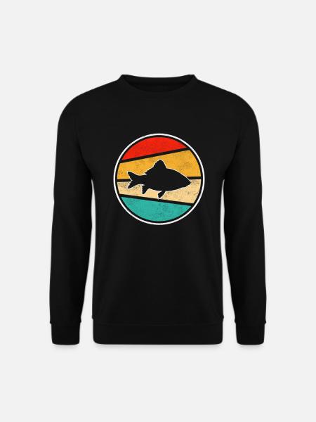 Fisch Retro - Unisex Pullover - Schwarz