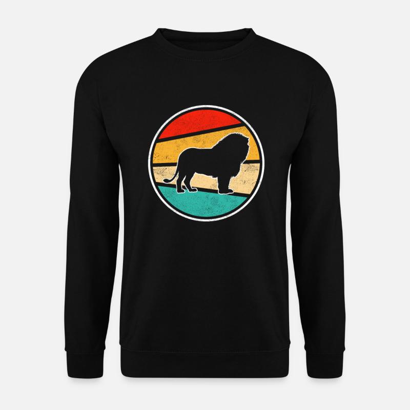 Lion Retro - Unisex Sweatshirt - black