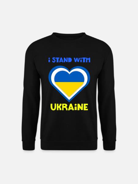Ukraine, Ukraine, Ukraine, Ukrainisch, Ukrainisch - Unisex Pullover - Schwarz