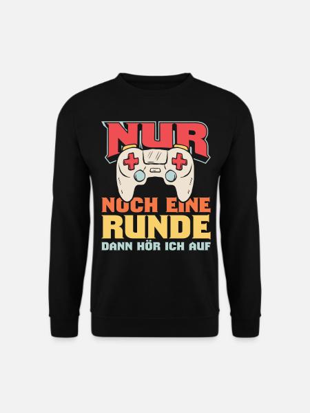 Gamer lustig Gamer Sprüche - Unisex Pullover - Schwarz