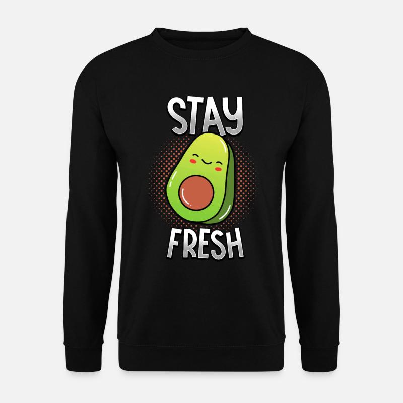 Avocado - Stay Fresh - Dancing Vegetables - Unisex Sweatshirt - black