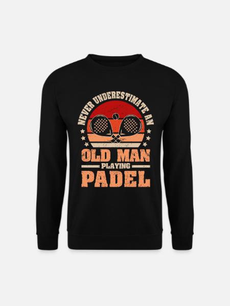 Cool Padel Dad Padel Spieler Vater - Unisex Pullover - Schwarz