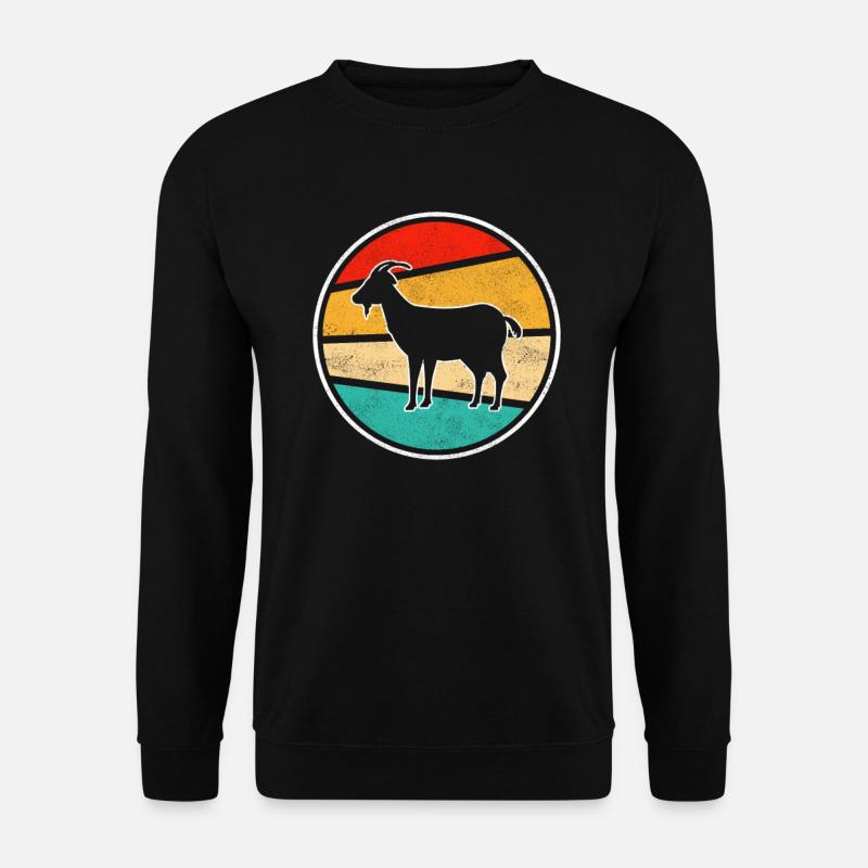 Ziege Retro - Unisex Pullover - Schwarz